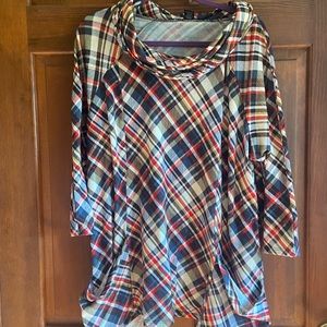 Plus Size Plaid Tunic